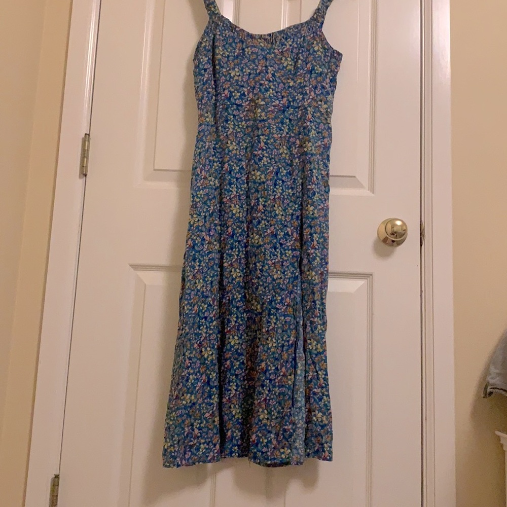 Zara Midi Flower Dress with Slit